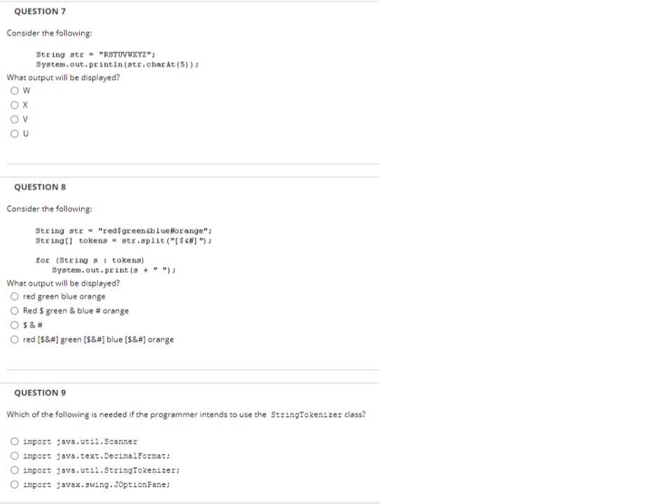 loop execute? 07 0 1 QUESTION 2 Which one of the following
