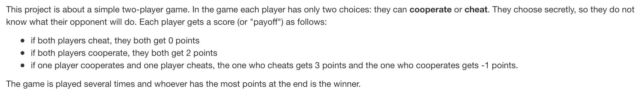  Python This project is about a simple two-player game. In the