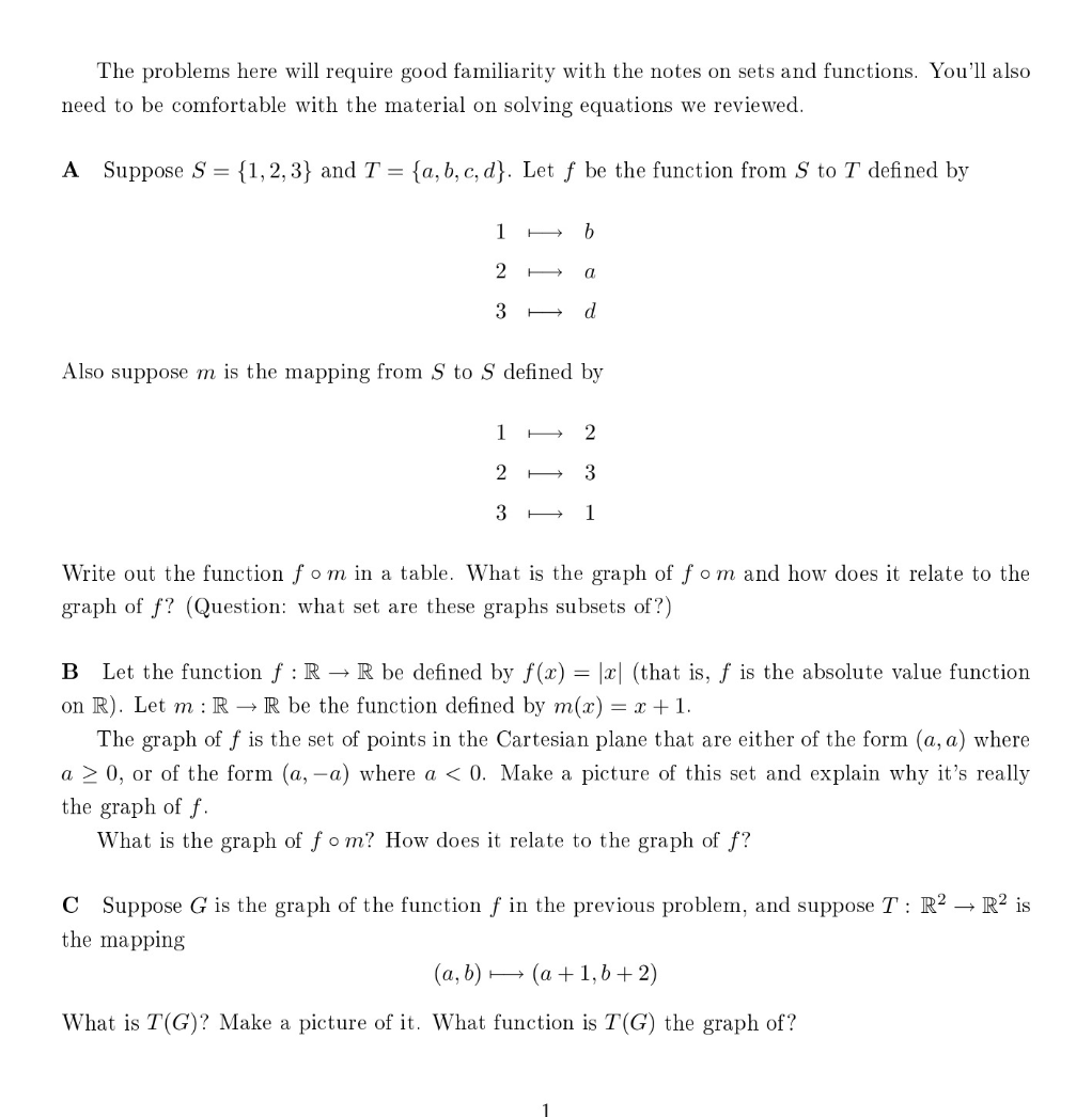  The problems here will require good familiarity with the notes on