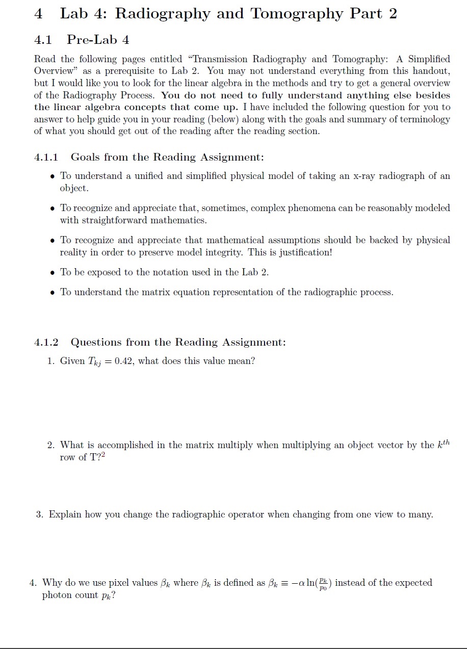 Please guide me how to solve the problems 4 4.1 Lab 4: