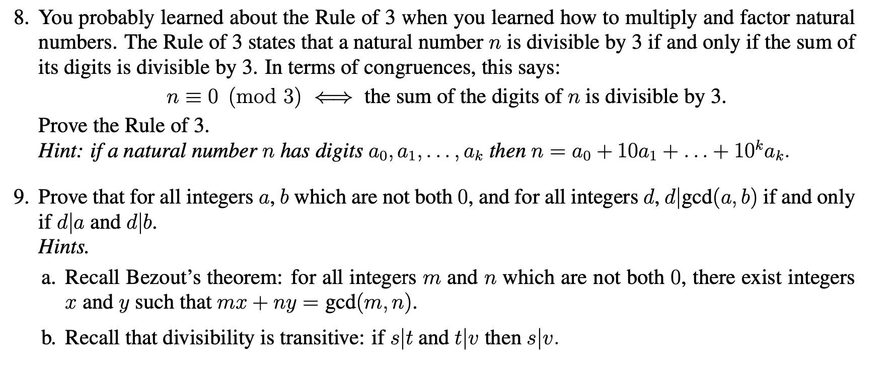 Please help me with writing proofs using complete sentences(only words) for each