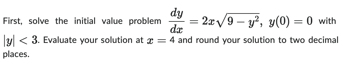 your solution at z 5 and round your solution to two decimal