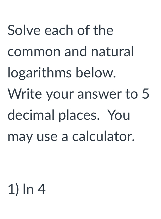 semi-annually, quarterly, monthly, daily and continuously. Using the Properties of Logarithms solve