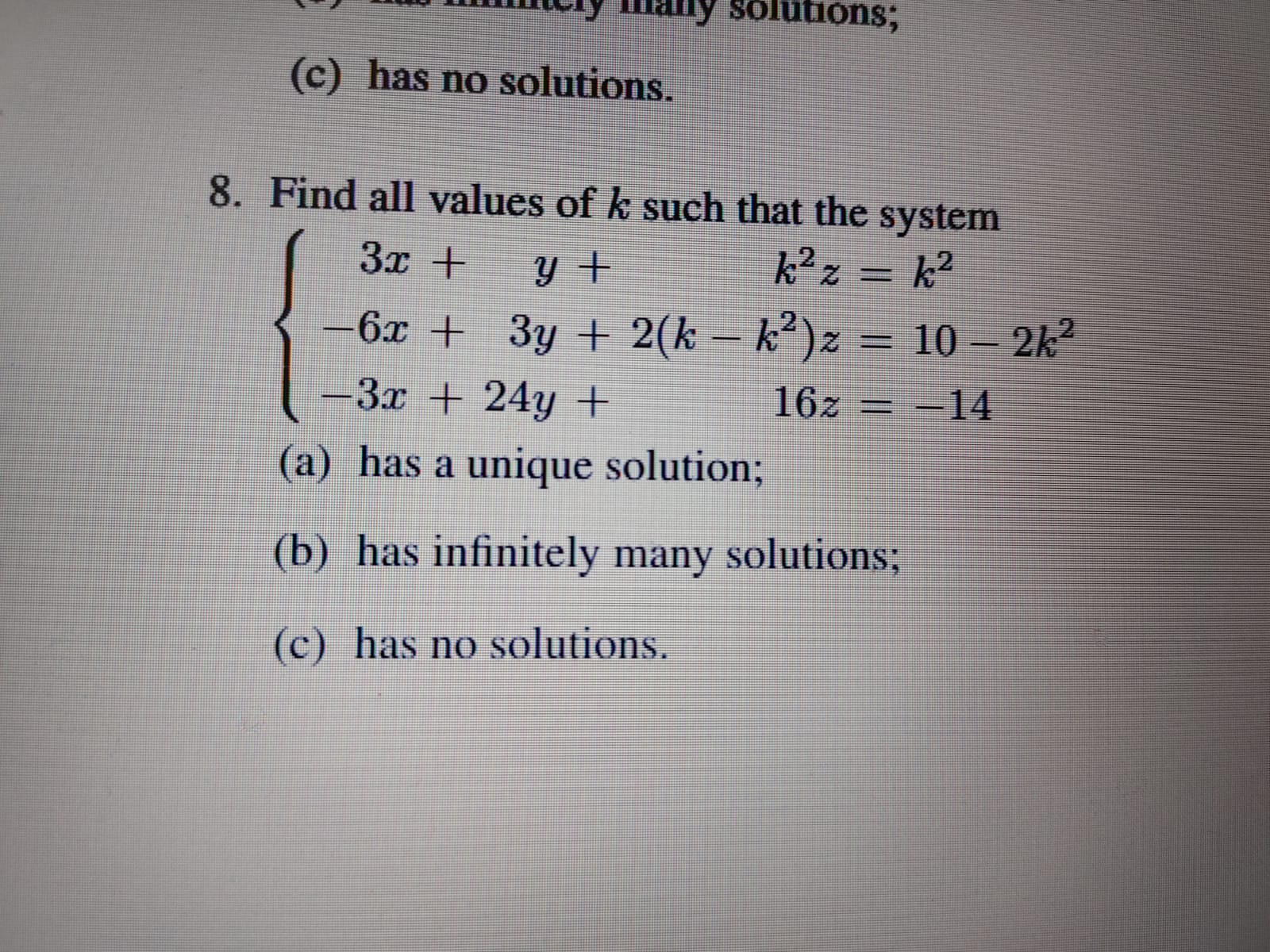 matrix (h + 1) (h + 2) 0 0 (h - 2)