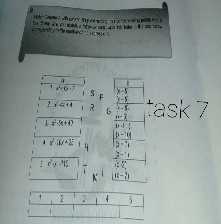 5.) 2x + 8 6.) 12 + 24x 7.) 8x2 + 4x