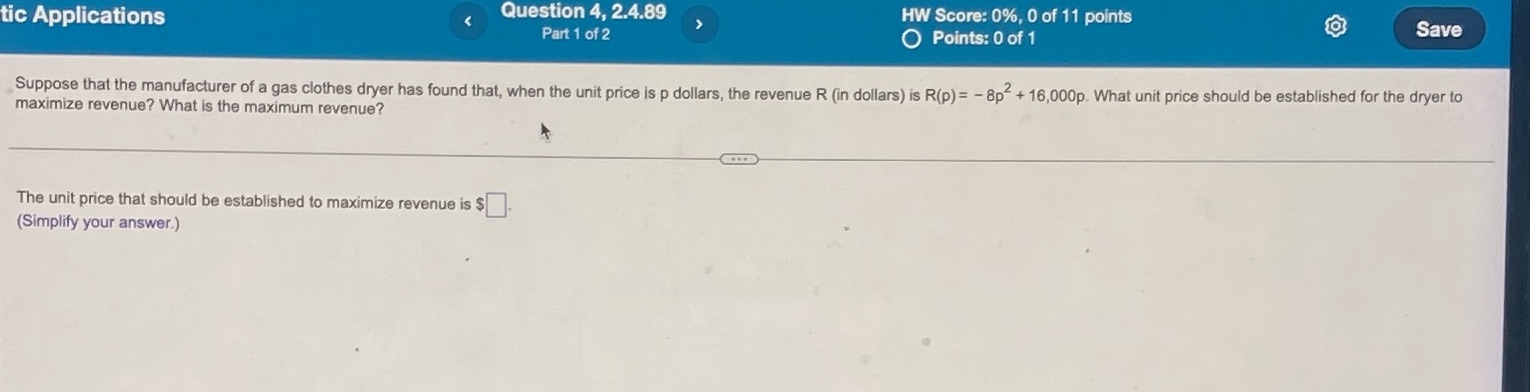 answer both parts in the question tic Applications