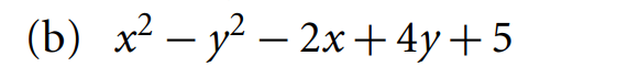  (b) x2 - 2 - 2x + 4y +57. For each