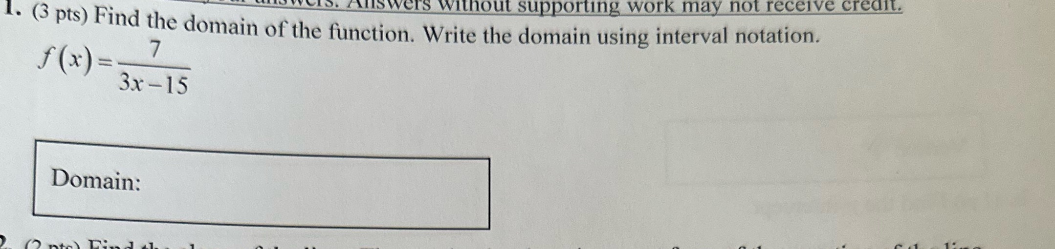 I need to show work on this question so please help me