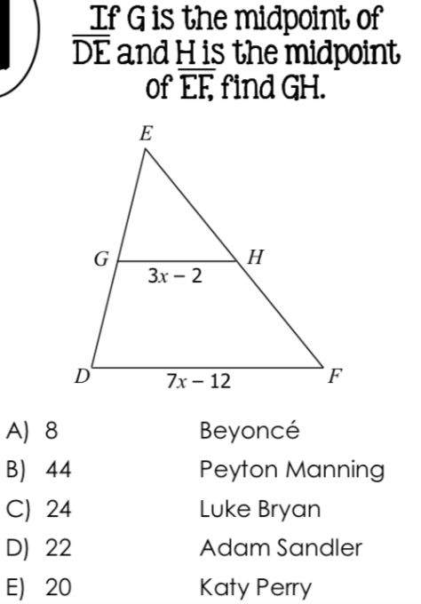 TV are midsegments of AQRS, what is the perimeter of AQRS? 11x