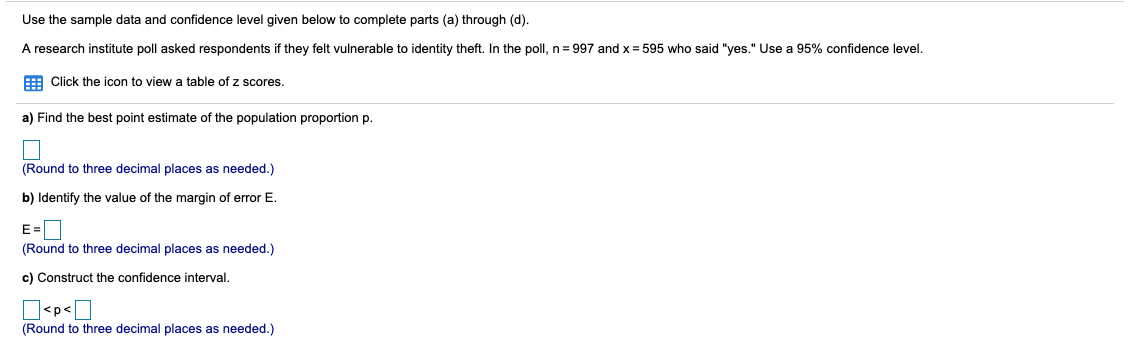hello I need help with this question please Use the sample data