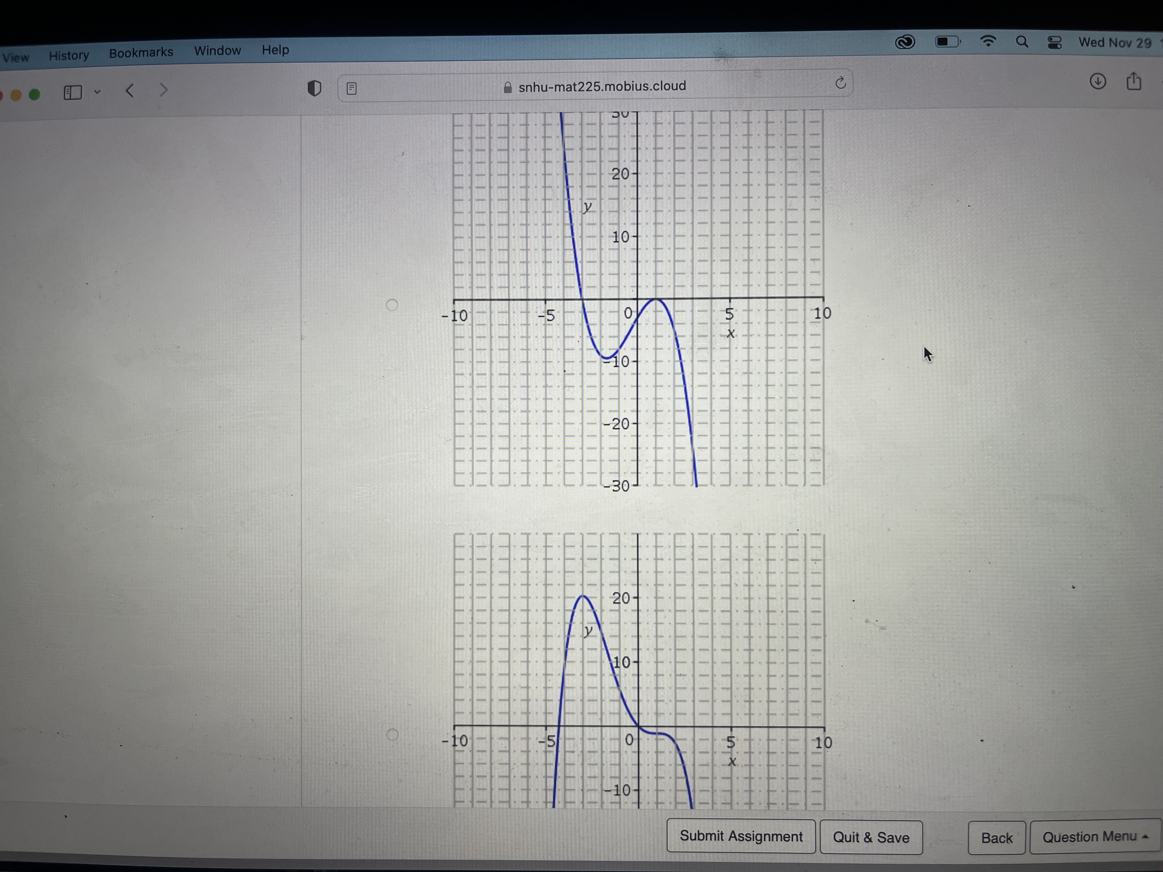 MIC SUPPORT Brightspace! , Select the graph which satisfies all of the