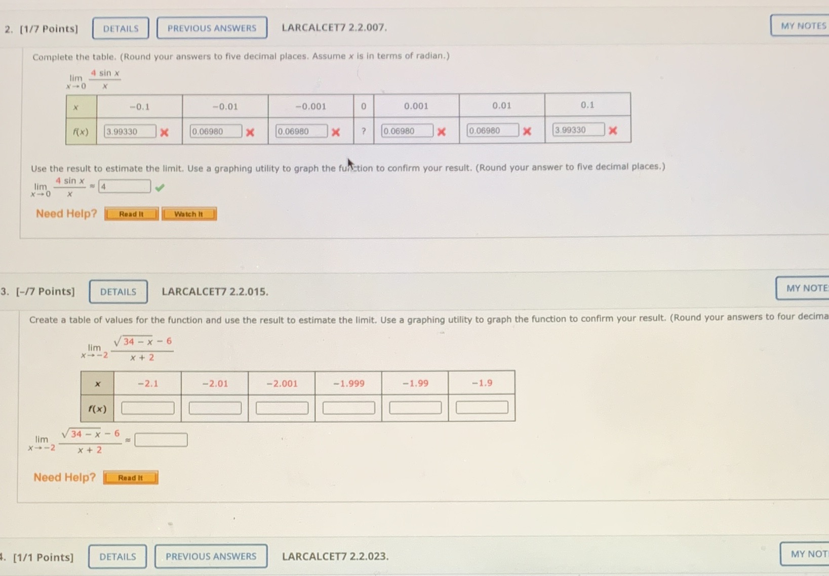please help with both 2 & 3 thank you so much 2.