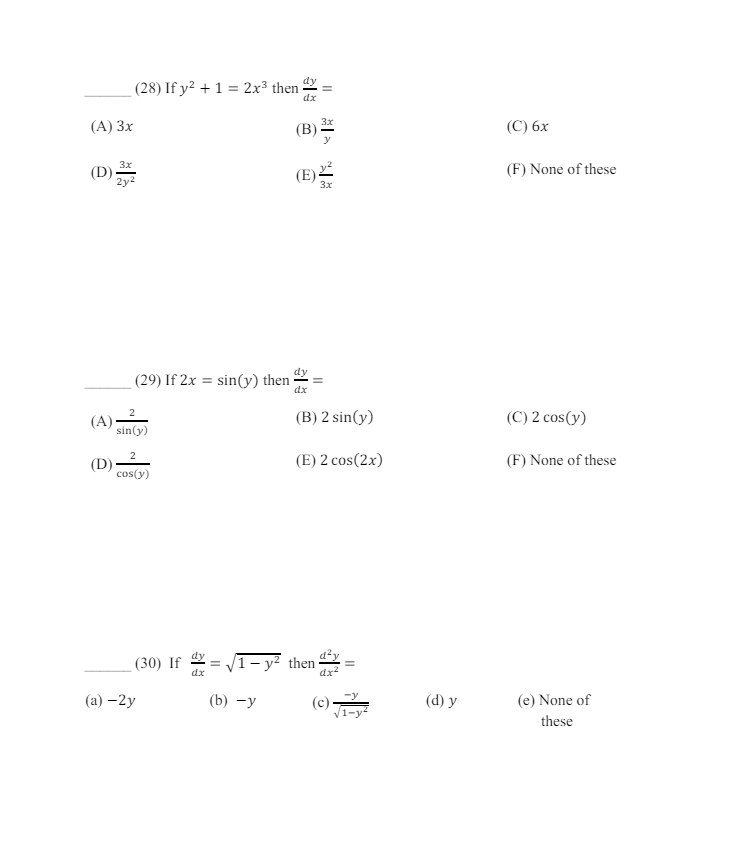 :i = (A) 3x [B]E_I N2 {'D}z}a [I:']; (29) If 2x =