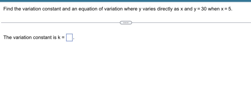 Please answer and what is y Find the variation constant and an