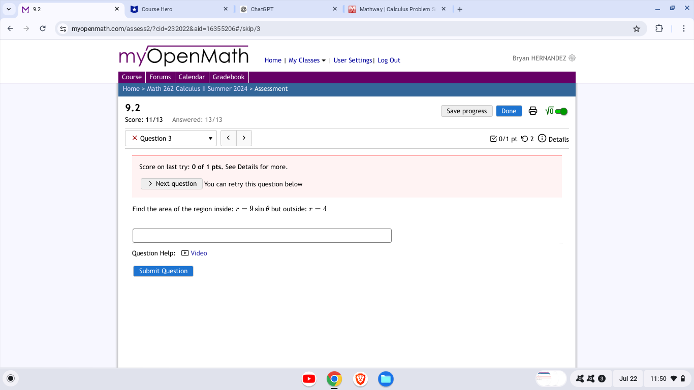 (why?}. Hence, if you divide your infinite series from (b) by k
