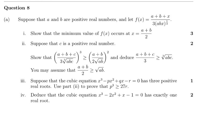 value of t minimises the expression 2 f (t) = + p