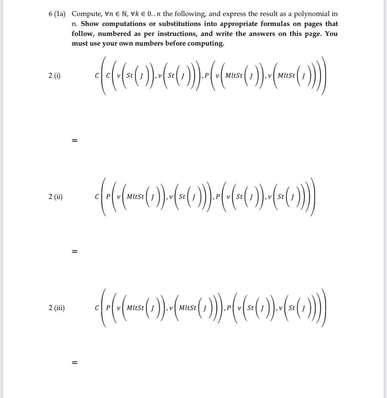 of the exam. Your J-number JN := (K E 0. .9/ k