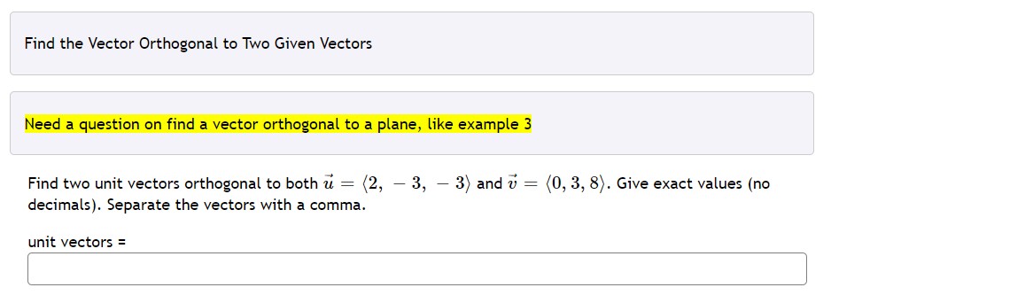 the Cross Product Find the area of a parallelogram formed by the
