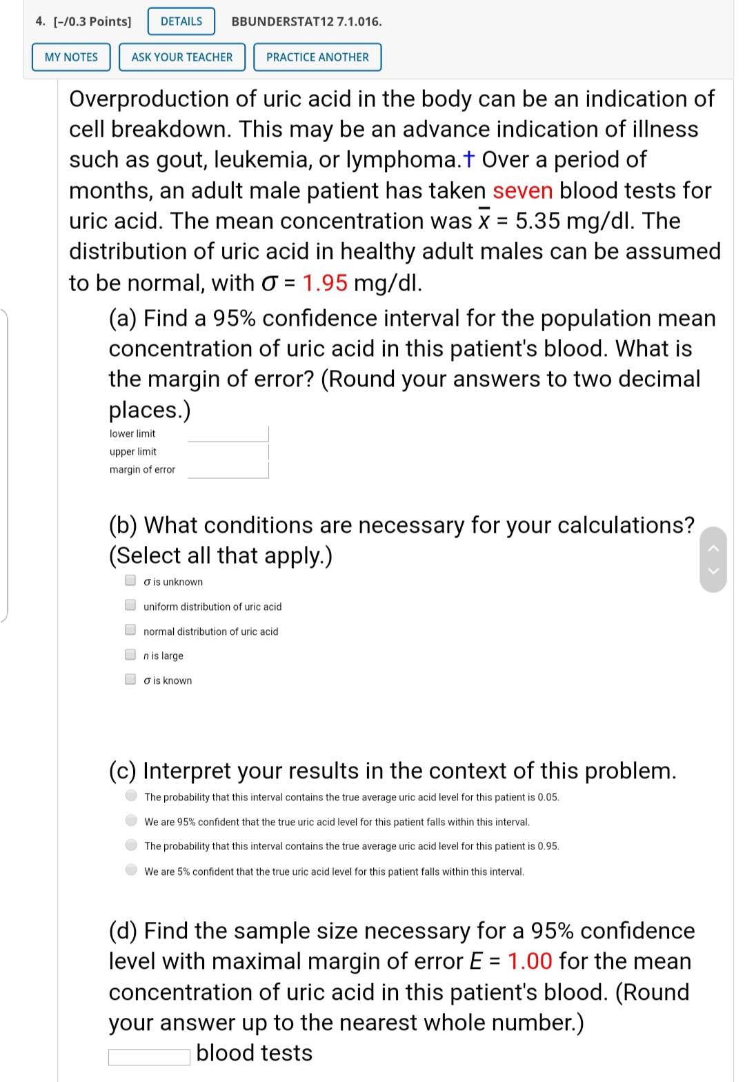their watermelon crop. What is the margin of error? (Round your answers