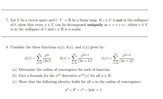 eigenvalue. {a} Show that if V). is one-dimensional, then ever}.r {nonzero} vector