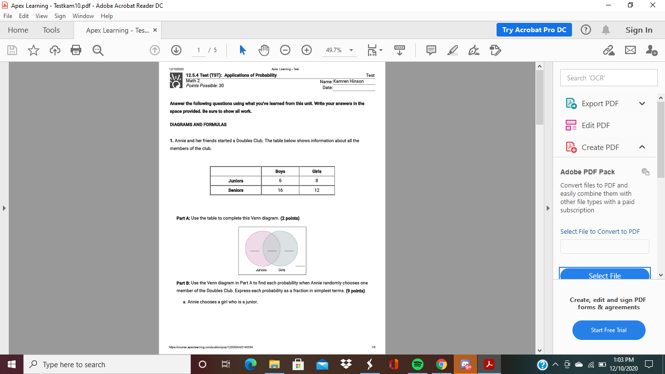 Please help me with this test! Apex Learning - Testkam10.pdf - Adobe