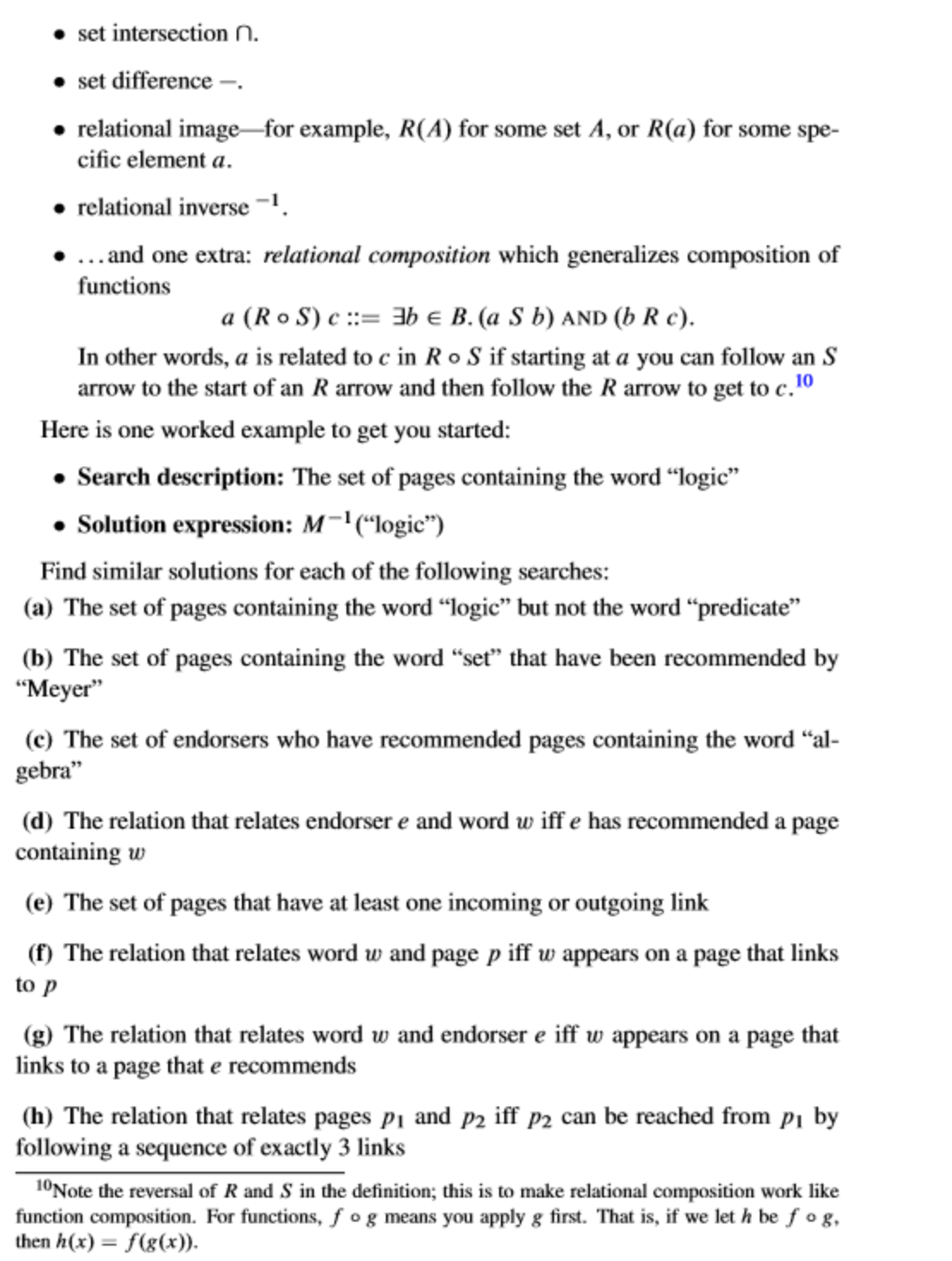 The language of sets and relations may seem remote from the practical