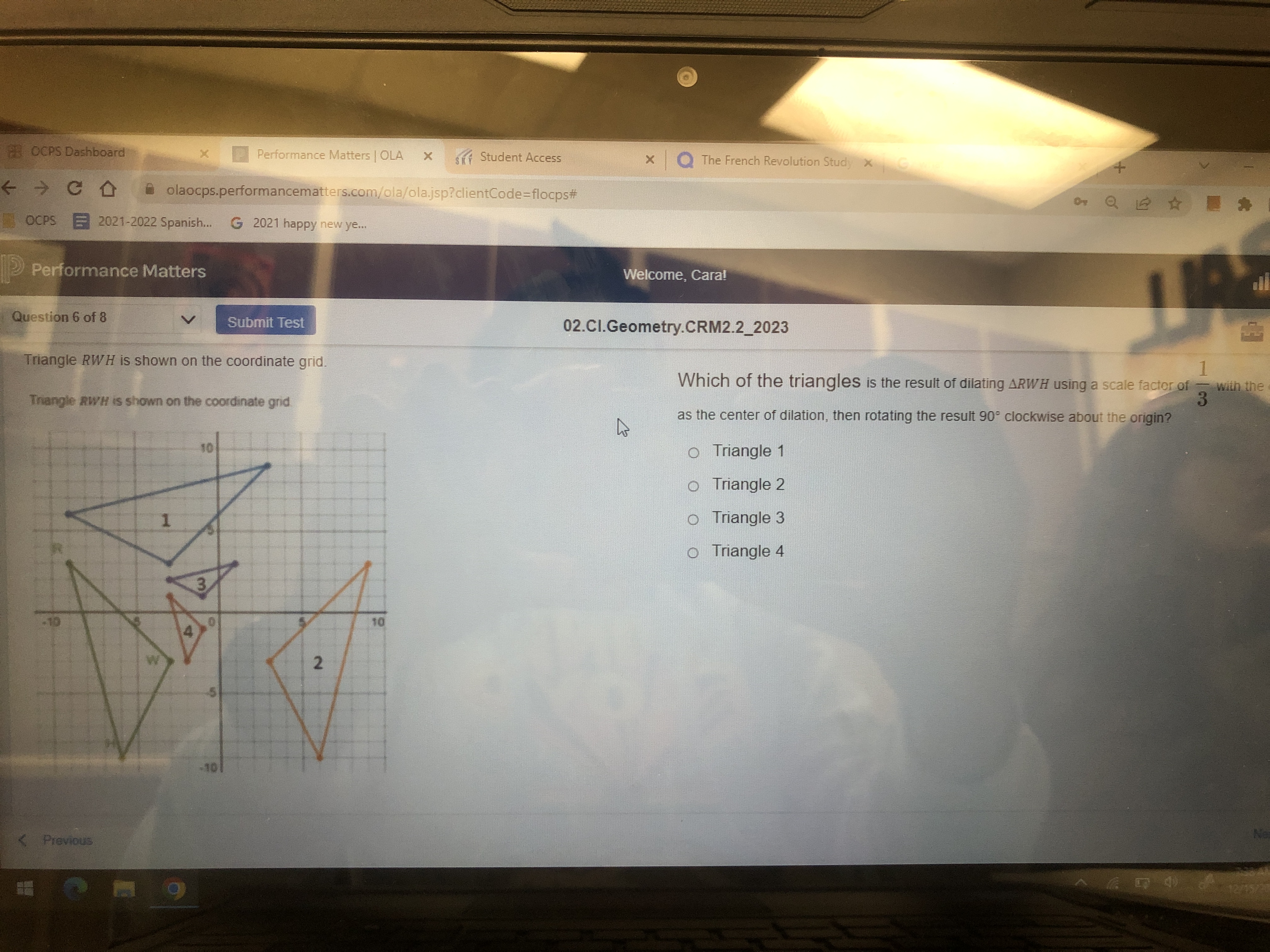 WR TR TW PreviousOCPS Dashboard Performance Matters | OLA x Student Access