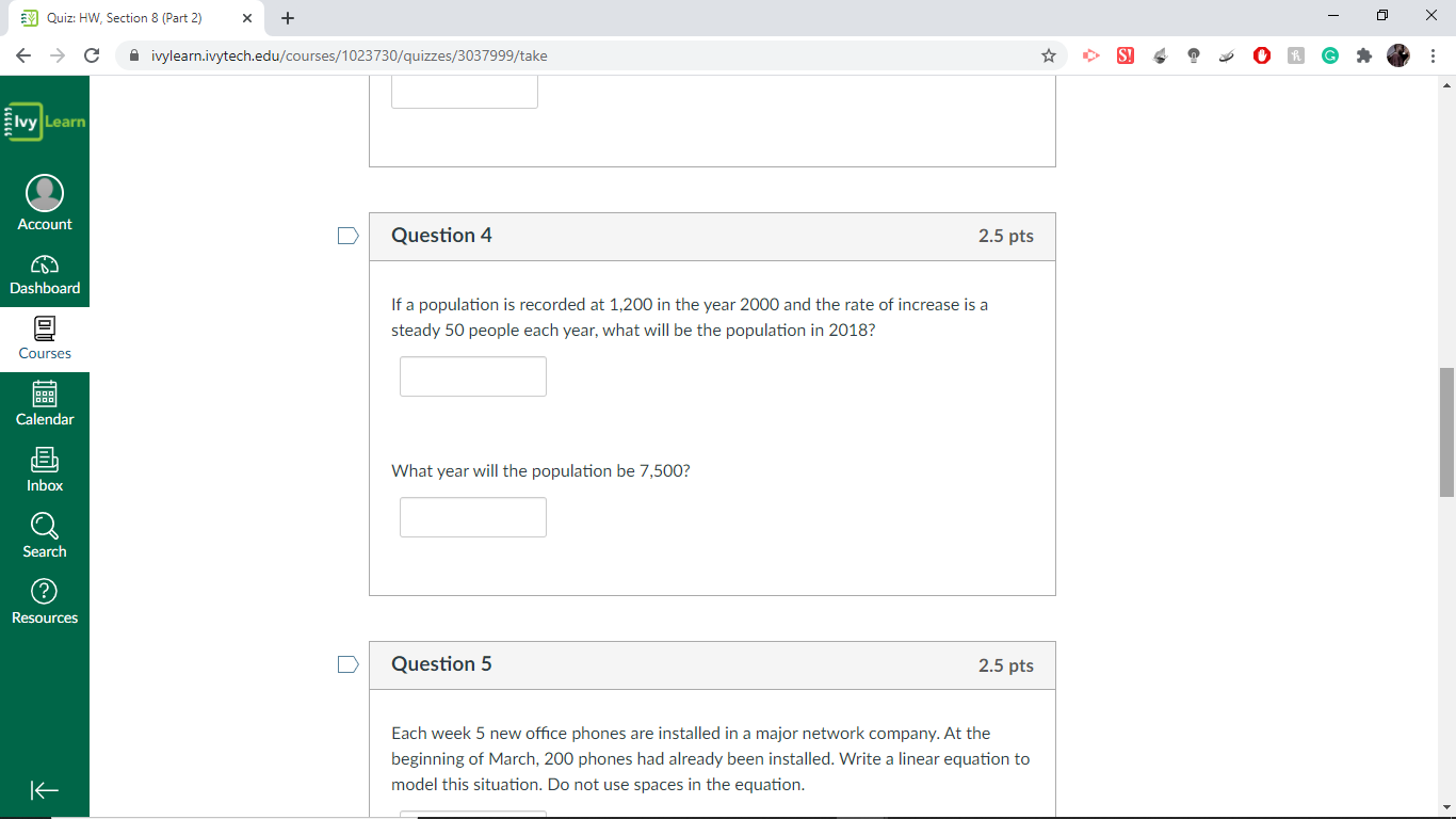 (Part 2) Questions Account Home Started: Oct 10 at 3:19pm Question 1