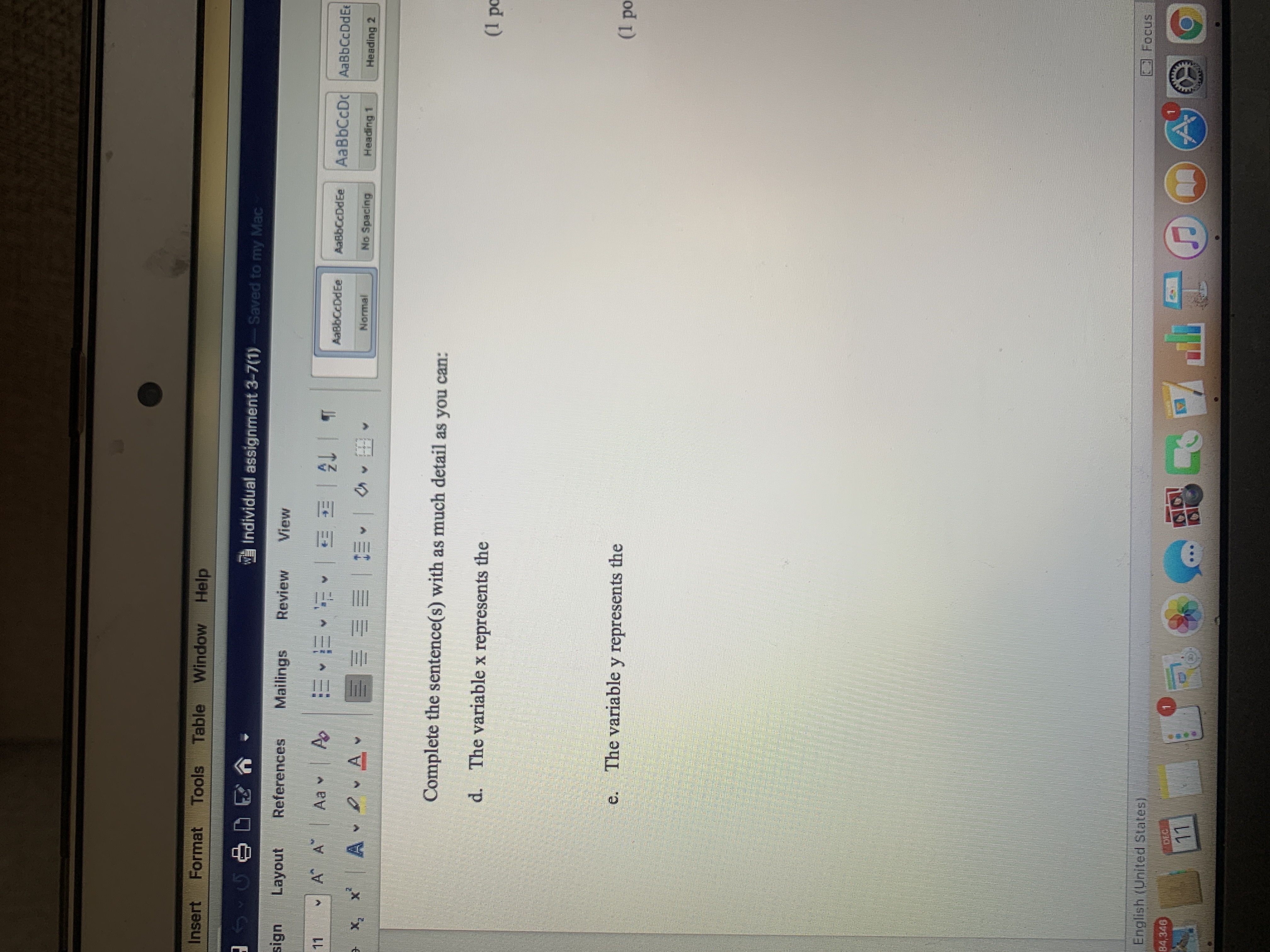 Study guide help Insert Format Tools Table Window Help w Individual assignment
