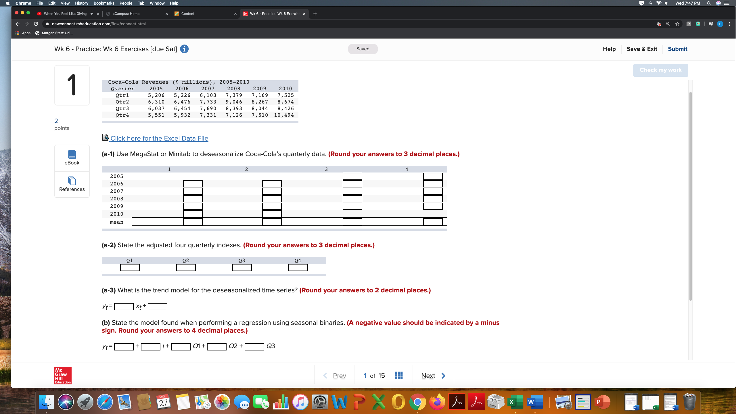 H.E.L.P. My assignment is due tonight!My class is called Data Analysis and