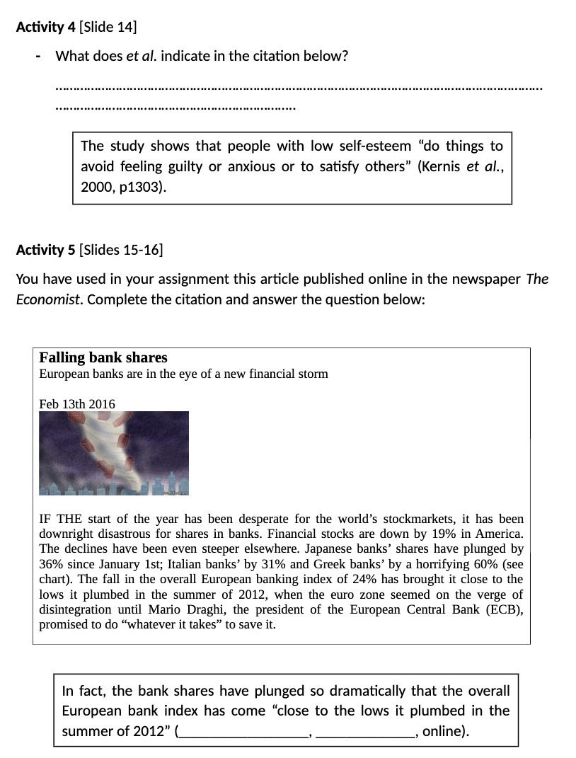  Activity 4 [Slide 14] - What does et al. indicate in
