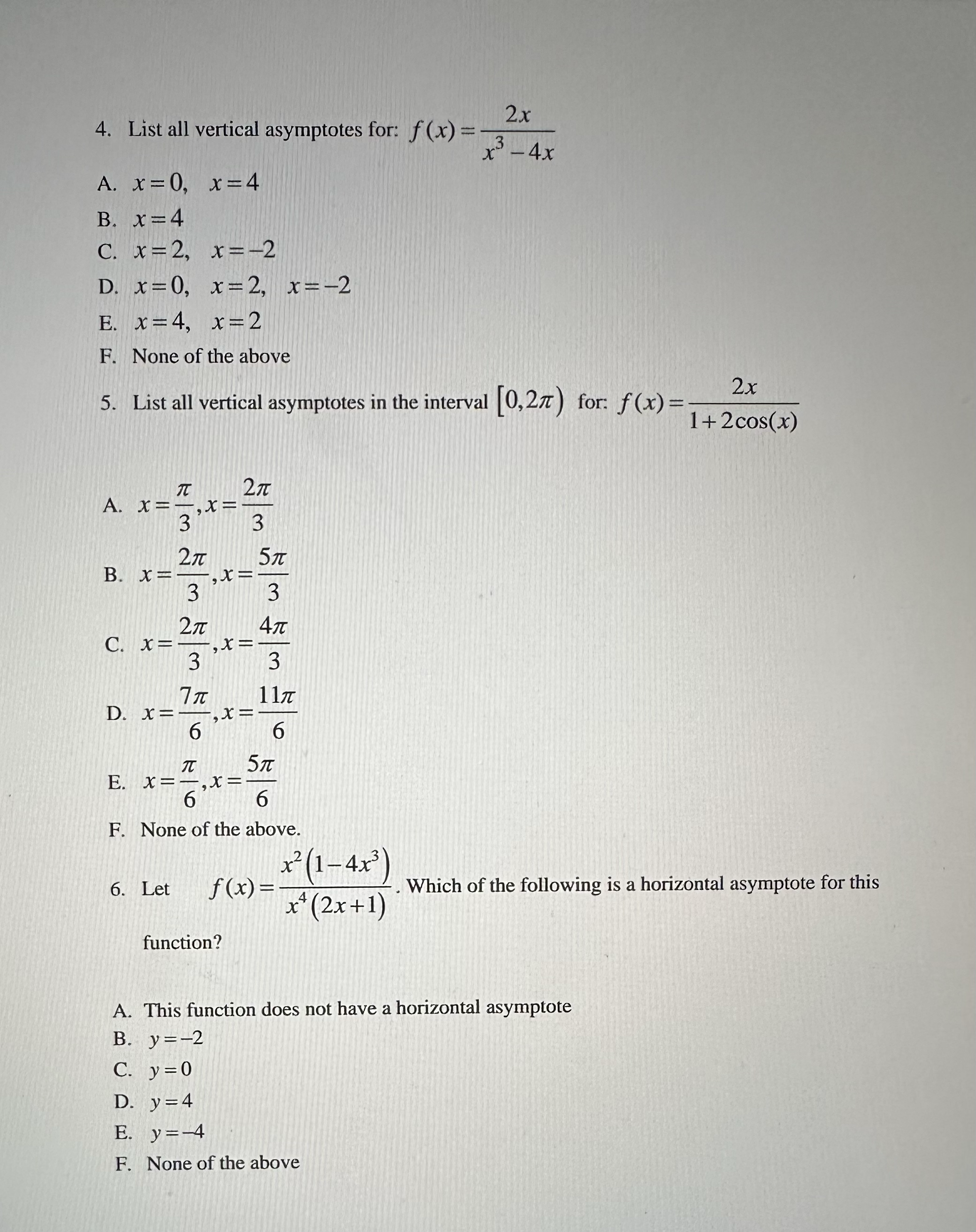 the point B. Which of the following can be this function? (Hint:
