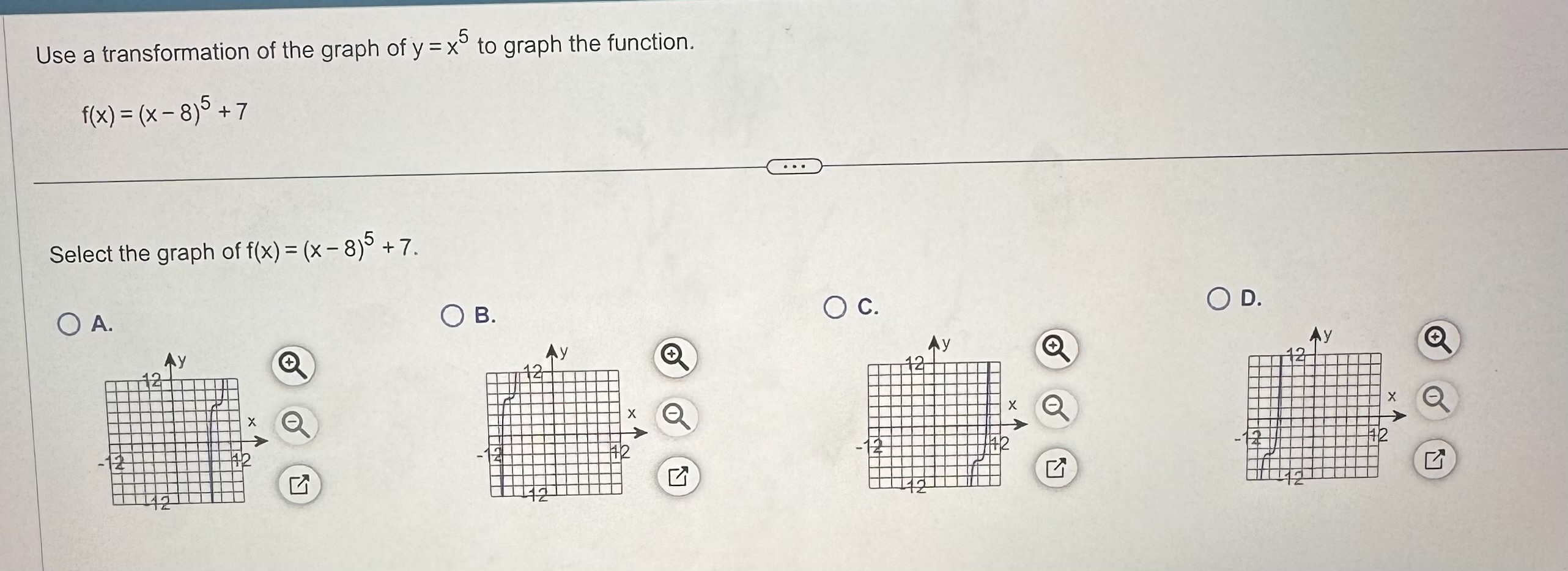 the constant term. f ( x ) = 3 - 6Determine whether