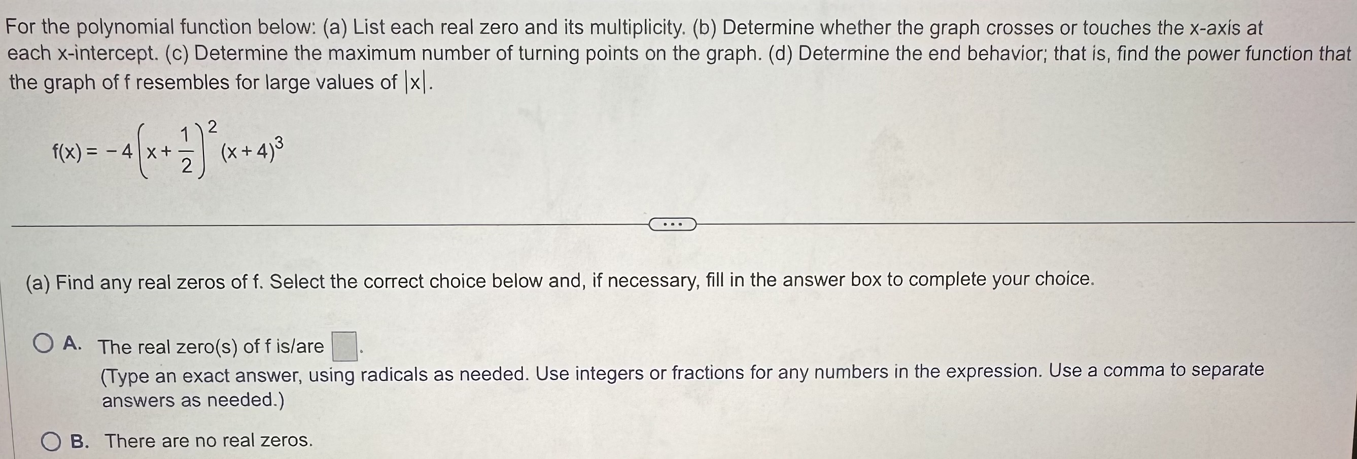 a polynomial function, state its degree. If it is not, tell why