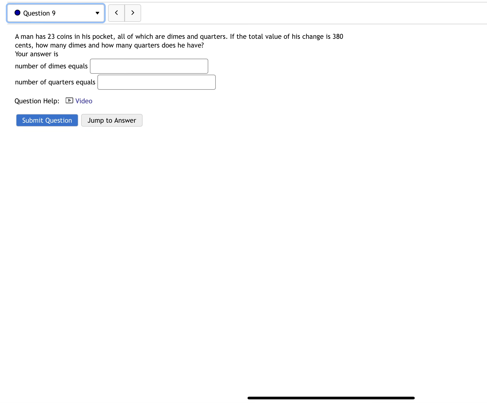 boxes 3y = 9x + 60 below. If the lines are parallel,