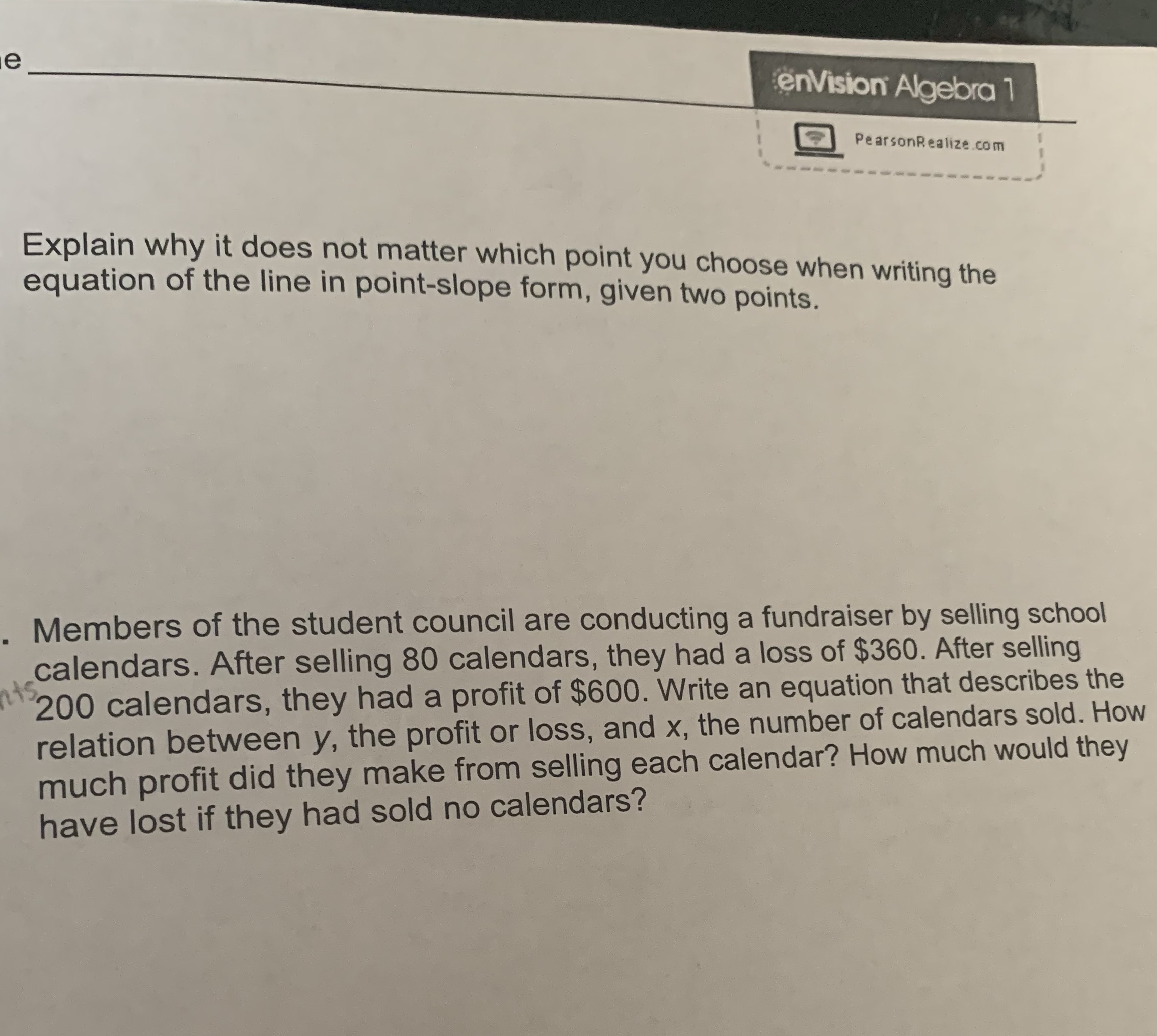 i need help on step by step and solving! e enVision Algebra