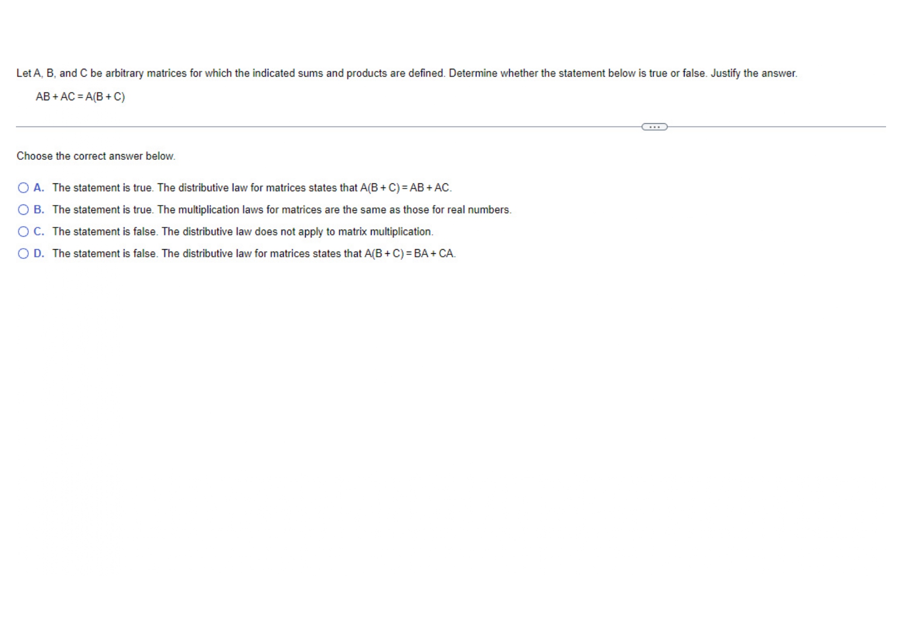 Compute A - 513 and (513 )A, where A = -5 2
