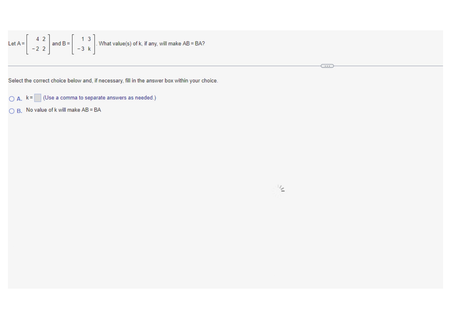 If an expression is undefined. explain why. Let A- 2 8 -2
