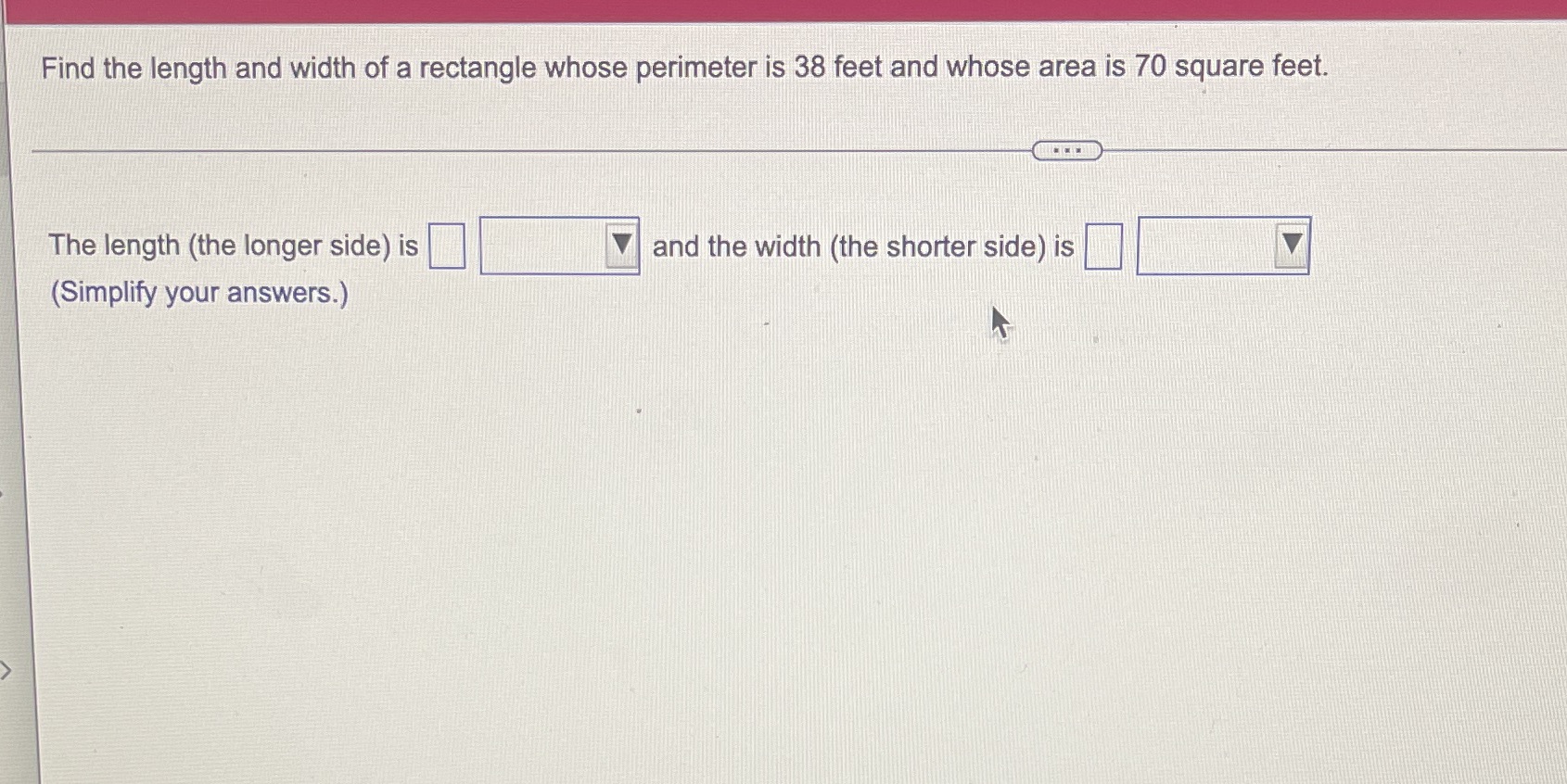 Find the length and width of a rectangle whose perimeter is