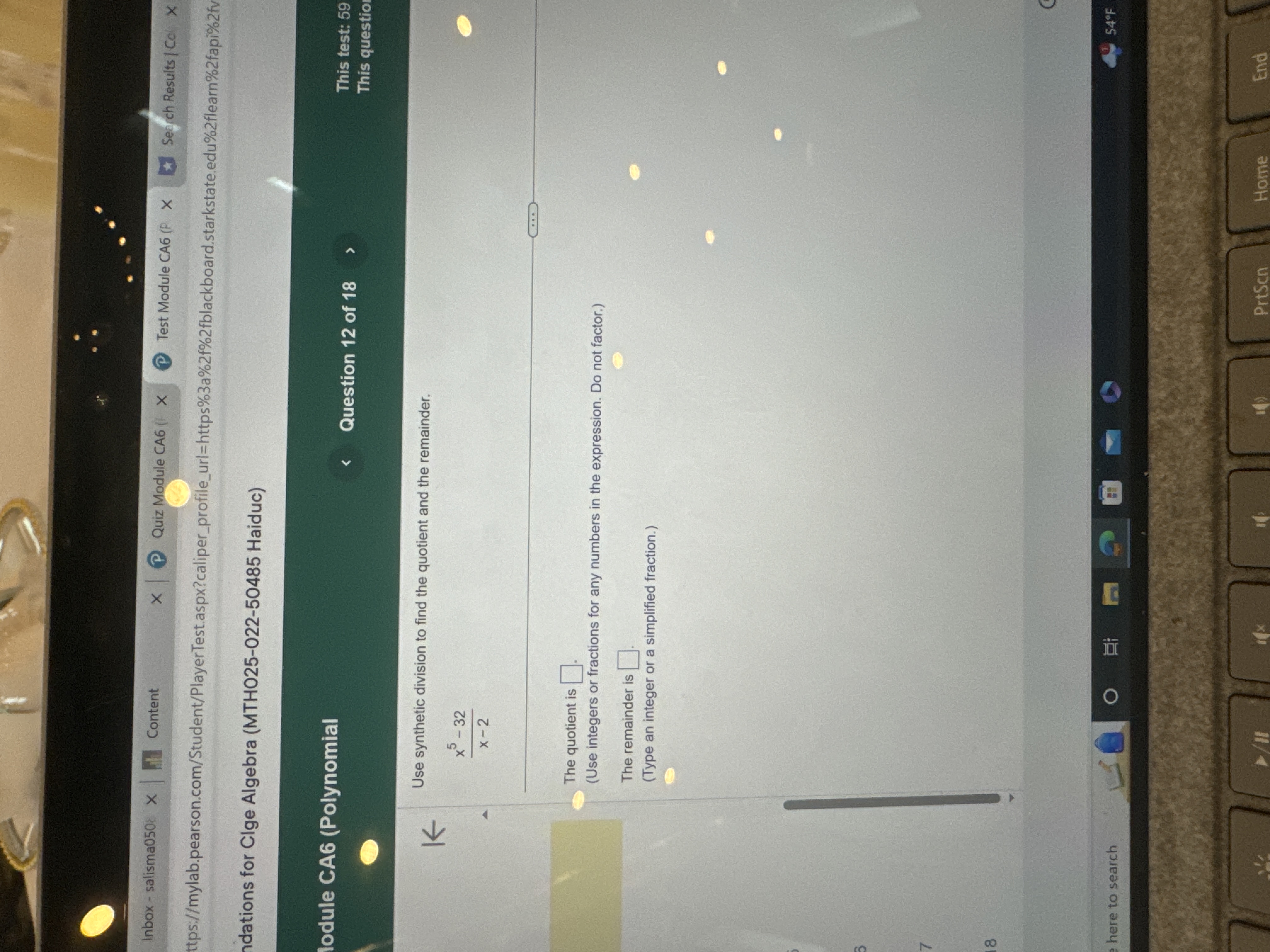 s) Question 5 of 18 This question: list Given the zeros 7i