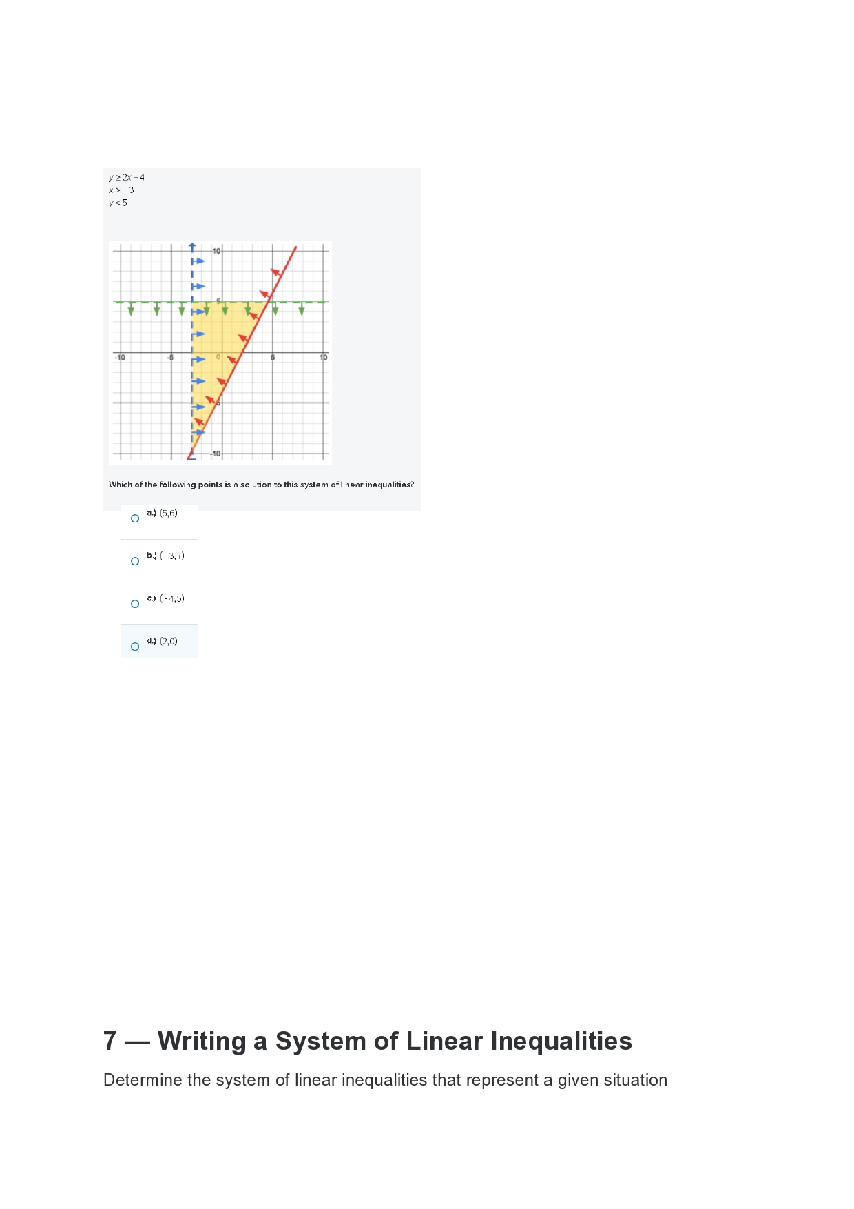 equation _________. a.)- 6 y = - 6b.) - 6 y =