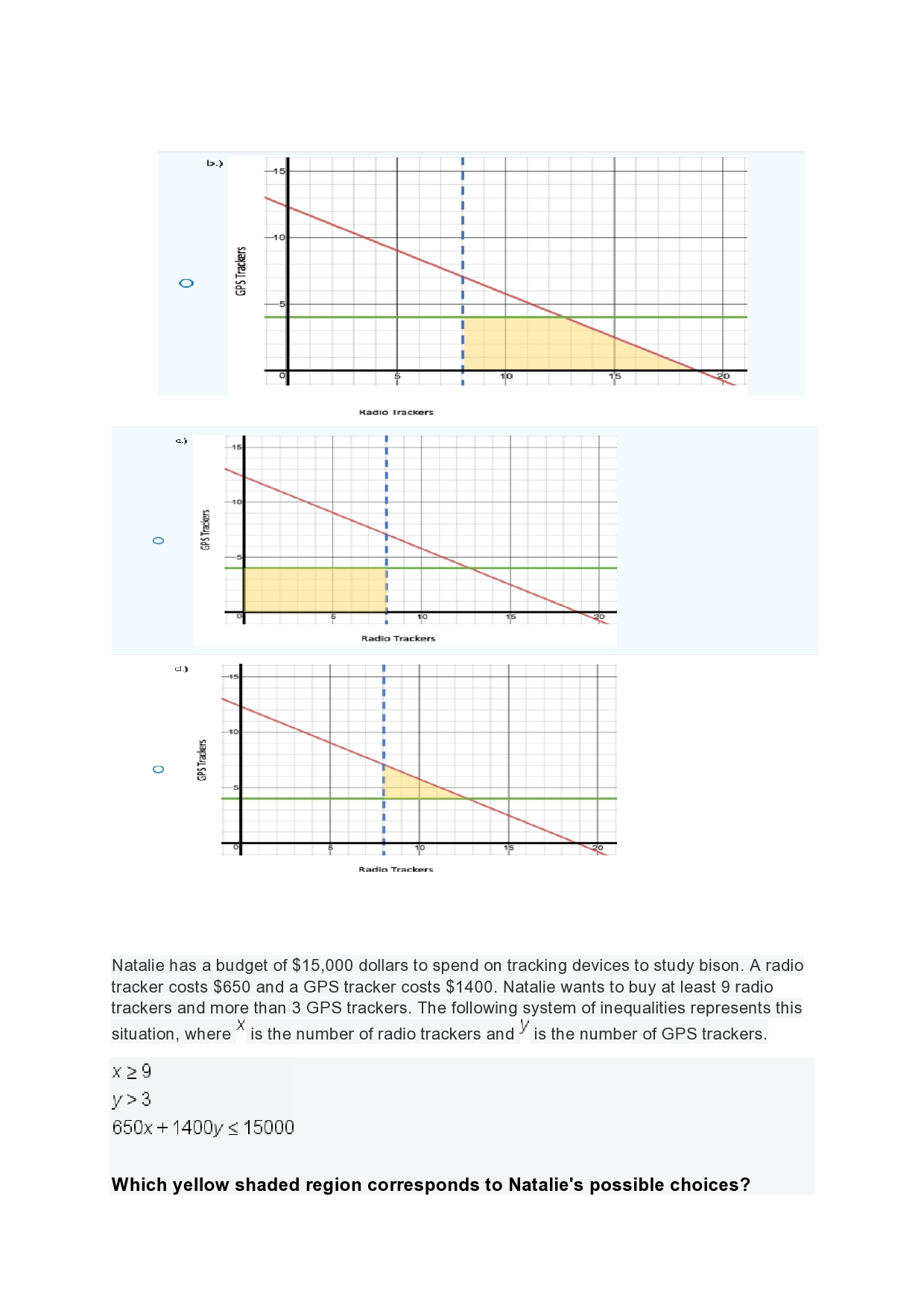 minus 4 will produce the equation _________.a.)- 5y =- 13b.) 7y =-13c.)-
