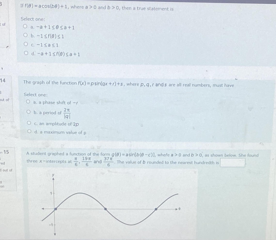 transformations unit in math If f(0) = acos(b0) + 1, where a
