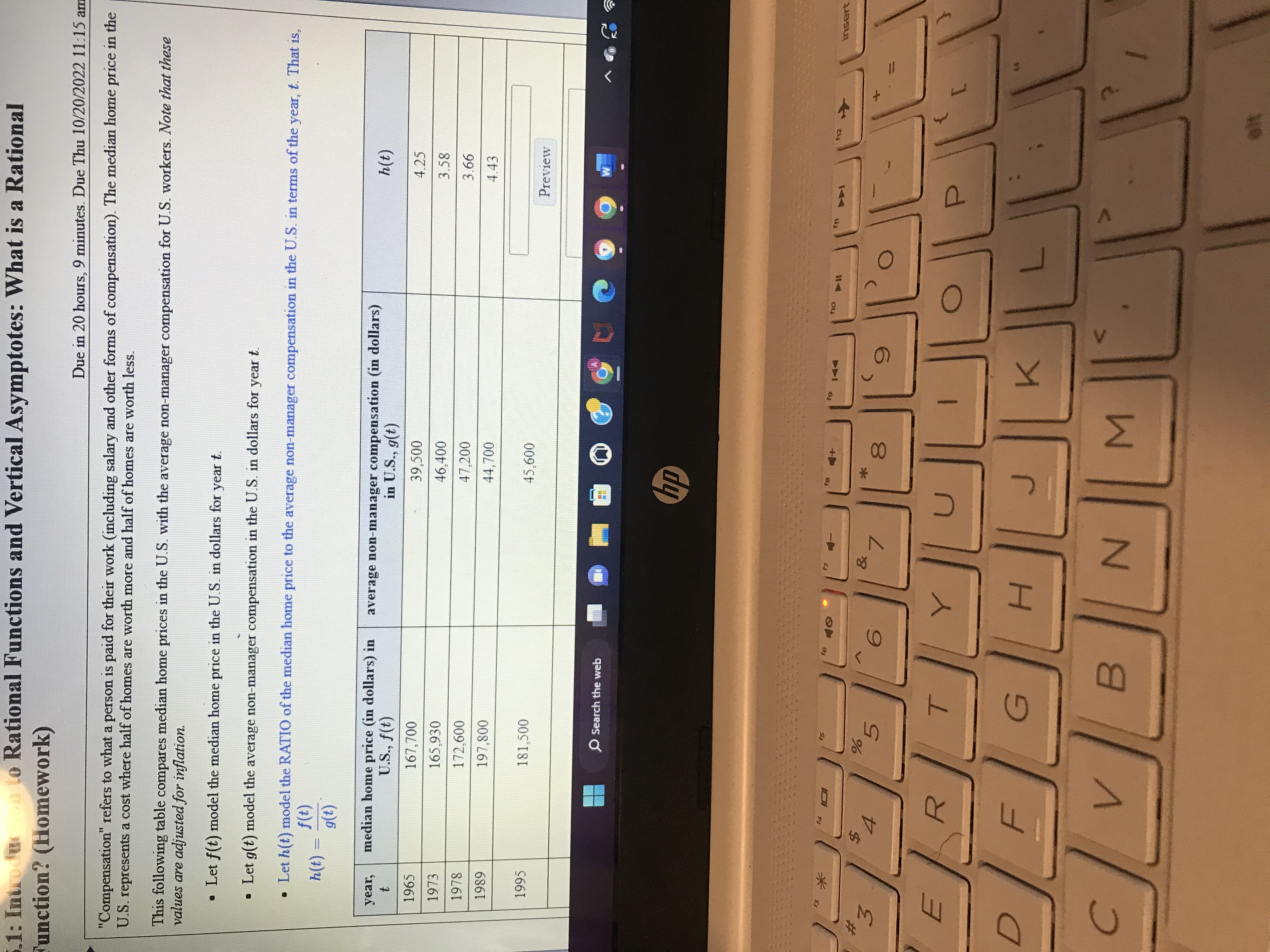 Preview b. What is the leading term of the function f? Preview-
