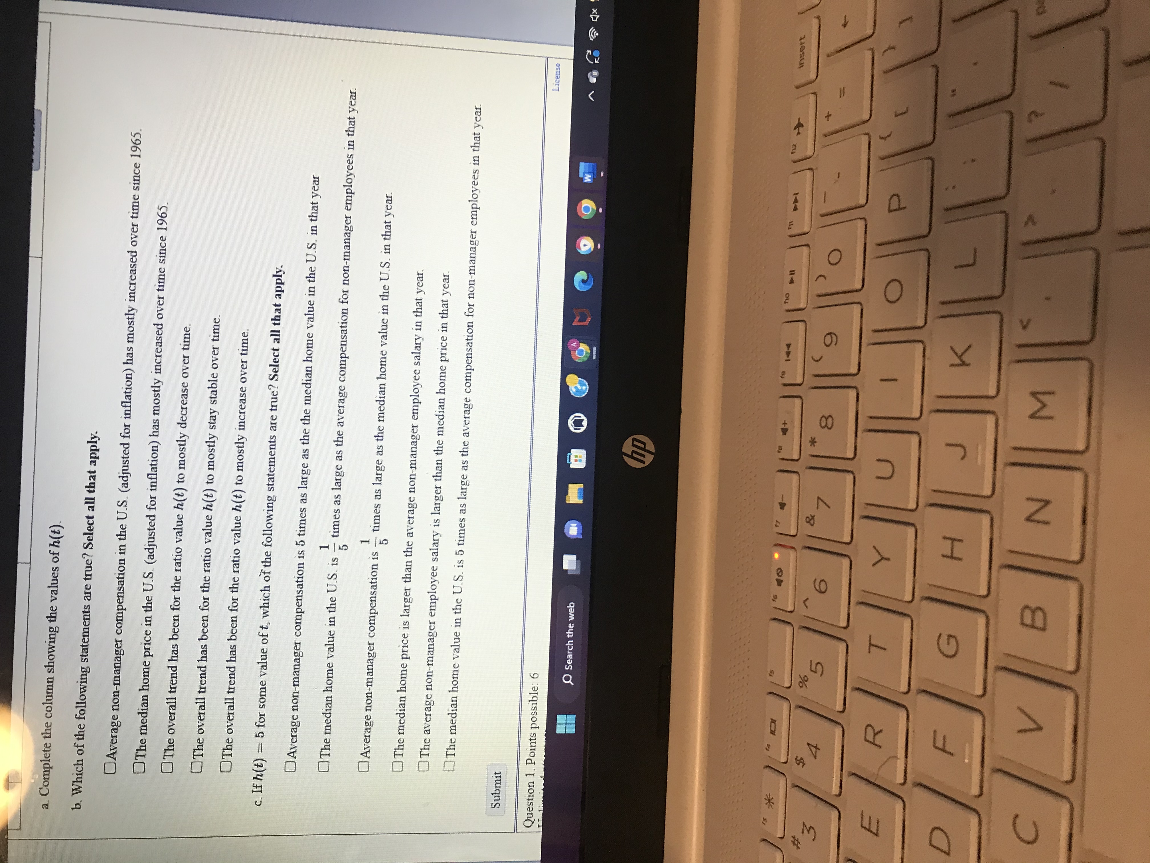 . As the value of I increases without bound, the value of