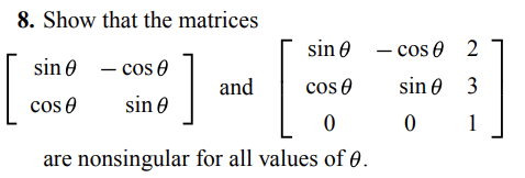 2 and det(B = 3. Find the value of each of the
