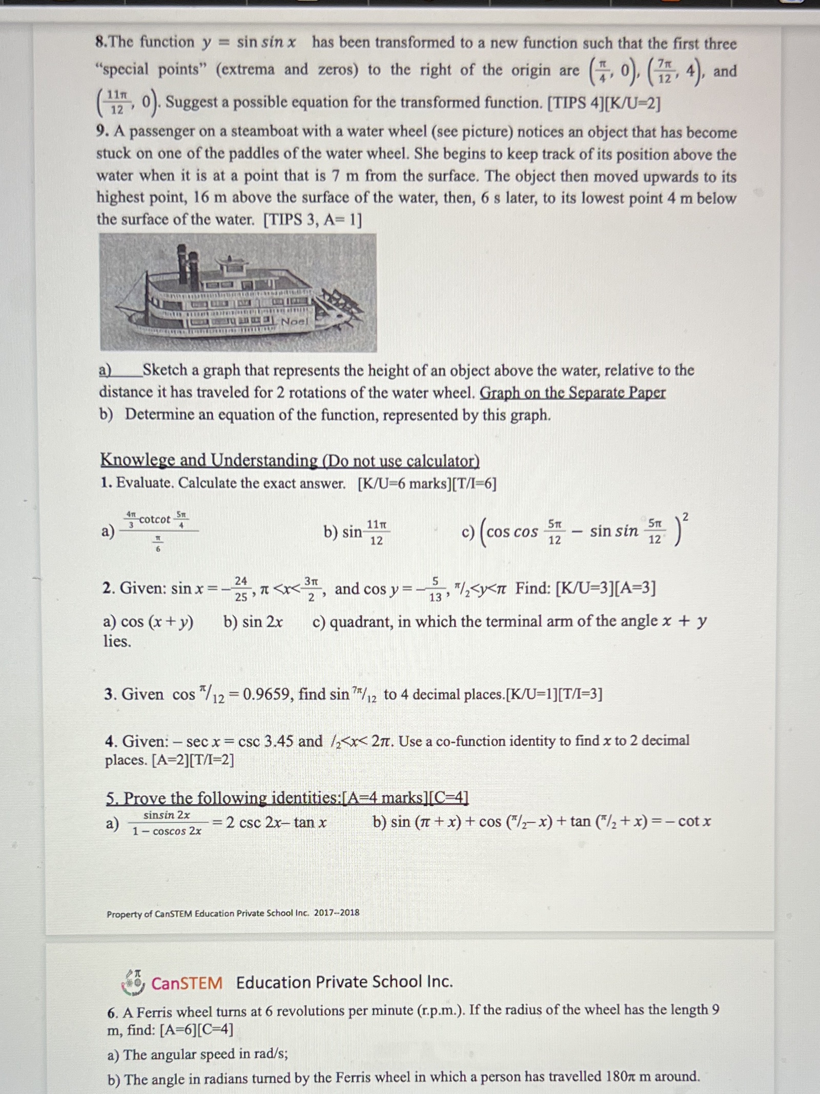 please answer fully explained and written out for me to understand!! 8.