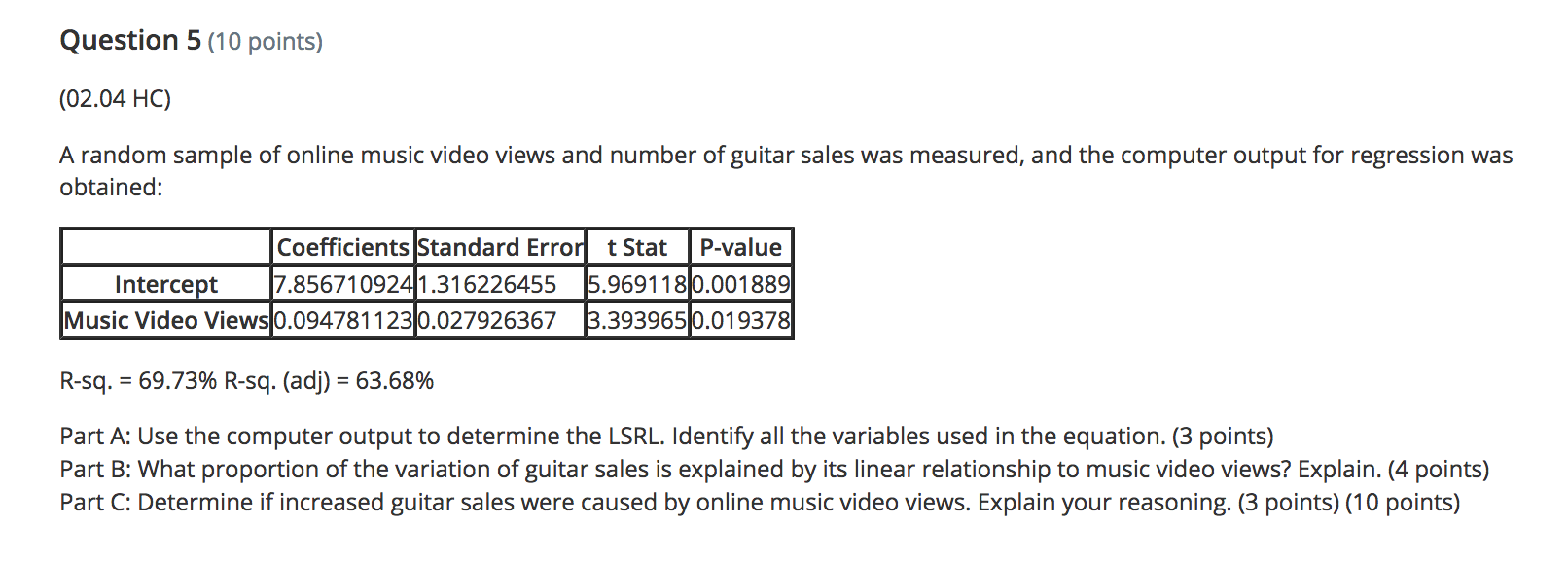 = 0.1633 O d a = 0.1633, b = 1.1076 O e