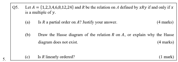 let R be a relation on A represented by 0 0 Find