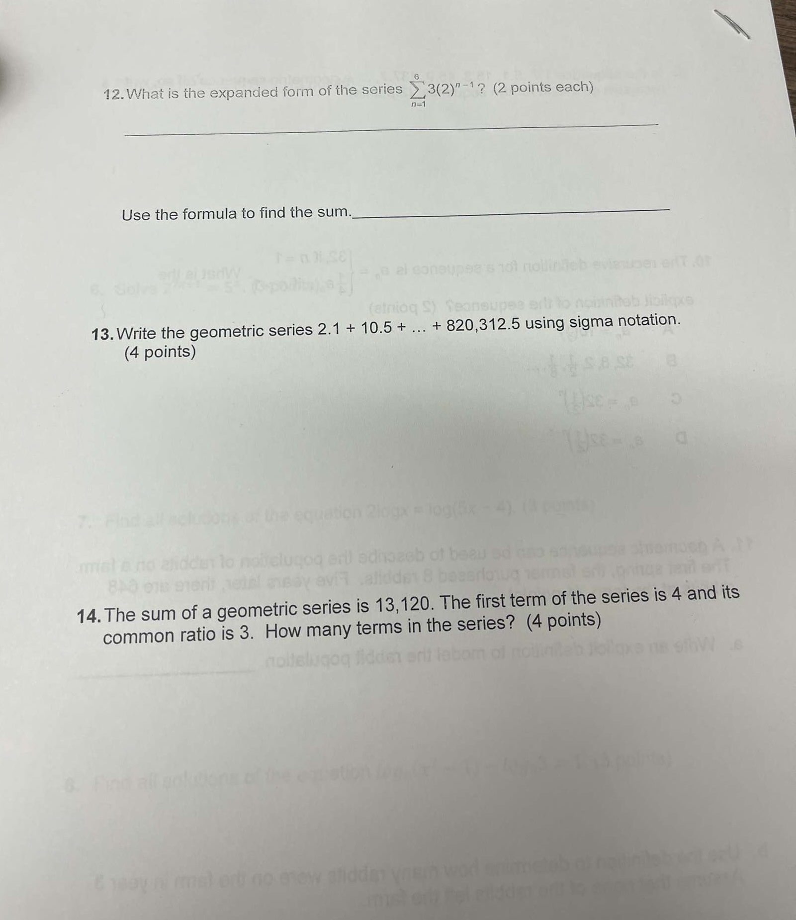 n = 1 (4 an-, if n > 1. What is the